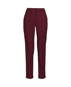 in stock Rich Burgundy, How To Buy Land, Pin Tucks, Ankle Pants, Lands End, Pick Up, High Rise, In Store, Buy Online