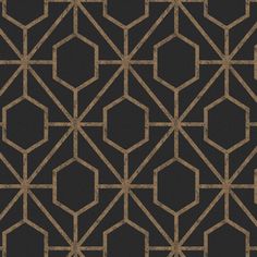 a black and brown wallpaper with an intricate design