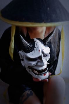 Hannya Mask will perfectly decorate your interior and it is suitable for a carnival or photoshoot. Moreover, I make to order Japanese masks according to your color and design preferences.  The finished product is ready to wear. Handmade from high-strength resin, hypoallergenic and safe. Hand painted with acrylic paints and covered with matte lacquer. There is a soft pad for comfort inside the mask, also comes with a wide strap and elastic bands. Suitable to hang on the wall. (If you want to hang Traditional Hannya Mask, Hannya Maske, Kabuki Mask, Oni Maske, Japanese Hannya Mask, Demon Mask, Hannya Mask, Noh Mask, Japanese Mask