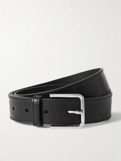 The Frankie Shop's 'Toni' belt is understated and practical, ensuring it'll be your go-to for completing nearly any outfit. It's made from leather and has a sleek silver-tone buckle. Small Black Belt, Edgy Fitted Black Belt, Everyday Black Leather Belt Buckles, Modern Black Leather Belt, Black Leather Belt With Buckle Closure, Black Leather Belt, Fine Watches, Ski Wear, Black Belt