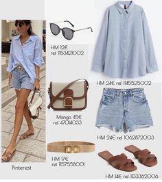 Classic Summer Outfits, Fashion Capsule Wardrobe, Spring Work Outfits, Summer Wardrobe Essentials, 30s Fashion, Europe Outfits, London Outfit, Italy Outfits, Uniform Fashion