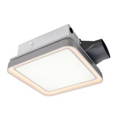 a white light that is on the side of a wall mounted ceiling fixture with an electronic control