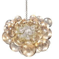 a chandelier hanging from a chain on a white background