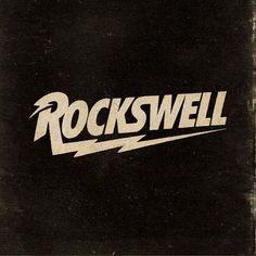 the words rockswell are written in white on a black background