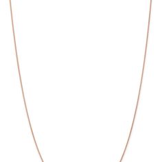 14k rose gold 1.05mm solid polished spiga 24 inch chain with a lobster claw clasp. Classic Rose Gold Jewelry With Rolo Chain, Classic Rose Gold Rolo Chain Jewelry, Fine Jewelry Rose Gold Cable Chain Necklace, Rose Gold, Chain, Gold