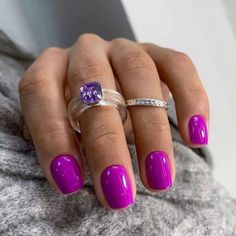 Magenta Nails, Do It Yourself Nails, Unghie Sfumate, Purple Nail, Cute Gel Nails, Colorful Nail Designs, Dipped Nails, Manicure Y Pedicure, Uv Lamp