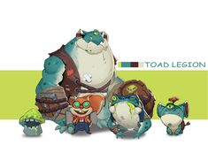 an image of a group of cartoon characters with the caption toad legend on it