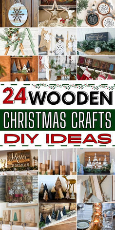 24 wooden christmas crafts and diy ideas