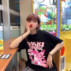 Attention: This price includes a T-shirt only, others are not included.   	 		 			Size 			S 			M 			L 		 		 			Bust 			68 			69 			71 		 		 			Full Length 			108 			112 			116 Guitar Girl, Book Categories, Fashion T Shirt, Girls Prints, Harajuku Fashion, Harajuku, Print T Shirt, Full Length, Round Neck