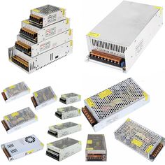 several different types of power supplies are shown in this image, including one for switching and the other for switching