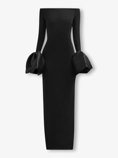 Introducing the maui maxi dress, cut from polyester. Featuring a slash neck, flare sleeves, and patchwork design, it sculpts an hourglass silhouette with sparkling sequins, creating an elegant, body-sculpting look. Baddie Vibes, Hourglass Silhouette, Flare Sleeves, Body Sculpting, Patchwork Designs, Black Maxi Dress, Flared Sleeves, Maui, Dress Shop