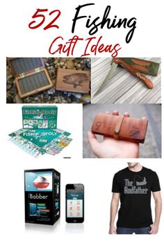 a collage of different items including cell phones, fishing gear and other things to buy