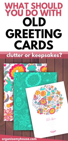 what should you do with old greeting cards? click on the image below to learn how to use them