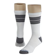 Made with top quality, ring spun combed cotton for comfort, our OG Mid-Calf Crew socks feature a reinforced heel and toe to help guard against everyday wear and tear. Also a support arch to keep the sock firmly in place. It's a mid-calf crew with the perfect blend of classic and modern that every sock drawer needs. Cushion: MediumSock Height: Mid-Calf CrewSizing: Men's shoe sizes 9-12Care Instructions: Wash Cold, Tumble Dry Low HeatConstruction: 75% Combed Cotton/21% Nylon/4% Spandex Sock Featur Comfortable White Socks With Arch Support, Sporty Gray Socks With Arch Support, Gray Sporty Socks With Arch Support, Comfortable Anti-odor Socks For Sports Events, Comfortable Sweat-resistant Socks For Sports, White Mid-calf Summer Socks, Gray Sweat-resistant Socks, Gray Sweat-resistant Training Socks, Comfortable Sweat-resistant Gray Socks