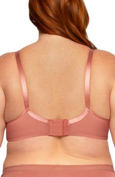 Enjoy smooth, seamless lift and support in this everyday bra designed with unpadded, opaque cups that contour to your natural shape. This full-coverage style features front-adjusting straps to easily customize the fit. 88% nylon, 12% spandex Hand wash, line dry Imported Black Owned/Founded Solid Smoothing Underwire Bra, Pink Underwire Nursing Bra With Built-in Support, Everyday Underwire Bra With Built-in Support, Compressive Underwire Bra, Solid Compressive Underwire Bra, Unlined Bra, Everyday Bra, Natural Shapes, Bra