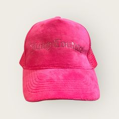 Nwt Hot Pink, Terri Velour Juicy Couture Trucker Hat With Pink Bling Logo. Classic Super Soft Jc Material And Complimentary Mesh Cap With Adjustable Snap Back. Perfect For Adding That Extraness To Your Jc Tracksuit Juicy Couture Accessories, Couture Accessories, Pink Bling, Mesh Cap, Snap Back, Snap Backs, Juicy Couture, Trucker Hat, Hot Pink