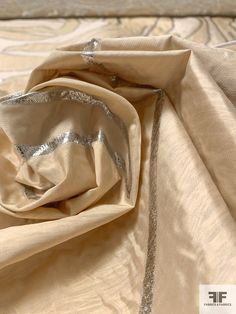 SKU: 16626 Content: Polyester / Lurex Color: Biscotti / Silver Width: 58 inches Origin: Italy Silver Fabric, Fabric Gifts, Double Layer, Quality Fabric, Italy, High Quality, Silver, Fabric, Color