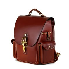 Heirloom Backpack 14.5 - Tan Classic Flap School Backpack, Classic Backpack With Adjustable Strap For Everyday, Leather Flap Backpack For Business, Business Leather Flap Backpack, Classic Backpack With Flap, Luxury Leather Backpack For School, Classic Backpack For Everyday Carry, Luxury Everyday Carry Backpack, Luxury Leather Backpack For Everyday Carry