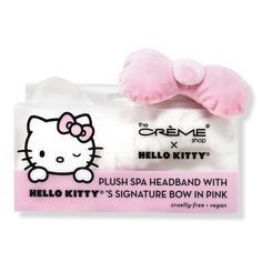 Hello Kitty Plush Spa Headband with Signature Bow-Pink - XHLKTYPLSHSPHDBDWHLKTY'SSGNTRBW(PNK)BenefitsSuper soft, plush teddy bear textureProvides maximum comfort while applying makeup or skincareTravel-friendlyFeaturesHello Kitty's Signature Bow - Hello Kitty Plush Spa Headband with Signature Bow-Pink Hello Kitty Spa Headband, Teddy Bear Headband, The Creme Shop Hello Kitty, Creme Shop Hello Kitty, Sanrio Makeup, Bear Headband, Shop Hello Kitty, Hello Kitty Shop, The Creme Shop