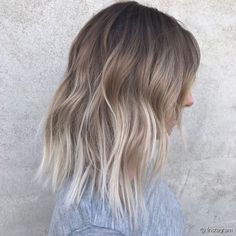 Hairstyles Long Bob, Ombre Bob Hair, Corte Long Bob, Baylage Hair, Bleach Hair, Long Bobs, Balayage Blond, Ombre Bob, Fresh Hair