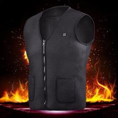 Presenting unisex heating thermal west. in winters, when you feel cold and your body suffers from it. This product is designed to protect your health. This product has effective heating elements that can heat and warm your body and the user can control the temperature as per his comfort. This USB operational jacket comes with 5 heating zones and 3 heating levels which keeps you really warm in chilled weather conditions. In order to clean the jacket, you can remove the power supply & can wash it Jean Vest Outfits, Normal Body Temperature, Heated Vest, Thermal Vest, Hunting Vest, Cargo Vest, Heated Jacket, Outdoor Vest, Winter Vest