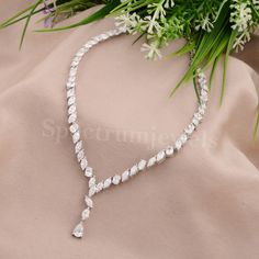 Natural SI/H Marquise Diamond Lariat Wedding Necklace 14k White Gold 12.84 Ct. Wedding Necklaces, Jewel Wedding, Necklace Diamond, Marquise Diamond, Natural Earth, Christmas Jewelry, Lariat Necklace, Diamond Clarity, Wedding Necklace