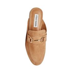 KANDI CAMEL SUEDE – Steve Madden Classic Suede Mules For Workwear, Workwear Mules With Suede Lining And Slip-on Shape, Workwear Mules With Suede Lining And Slip-on Design, Chic Horsebit Detail Slip-on Loafers, Chic Loafers With Horsebit Detail And Round Toe, Workwear Slip-on Mules With Suede Lining, Chic Loafers With Horsebit Detail, Formal Brown Suede Mules, Elegant Flat Suede Mules