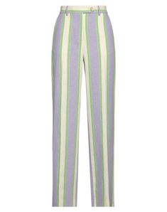 Baize No appliqués Striped High waisted Straight leg Regular fit 2 buttons Zipper closure Multipockets Stretch Pants Stretch Pants, Striped Pants, Women's Pants, Casual Pants, Color Palette, Lilac, Straight Leg, Lavender, Pants For Women