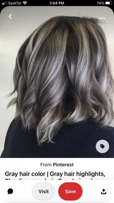 GORGEOUS GRAY HAIR COLOR IDEAS FOR GIRLS - COLOR DE PELO GRIS Dark Roots Blonde Hair Balayage Ash Grey, Ash Brown Hair With Silver Highlights, Highlights To Cover Gray Hair Brunettes, Herringbone Highlights, Smokey Ash Blonde, Mushroom Bronde, Gray Hair With Lowlights, Grey Blending, Gray Highlights