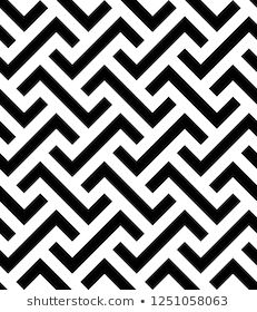 an abstract black and white background with zigzag lines in the center,