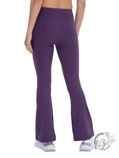 Crafted from recycled polyester and woven with spandex, these essential wide-bottomed leggings will help achieve that hourglass look.Maddie in Dark Purple is 5'8", a size 2, and is wearing an S.Tummy control.Moisture-wicking.Four-way stretch. Fabric: 80% Recycled Polyester & 20% Spandex **THIS ITEM IS A FINAL SALE ITEM. NO RETURNS OR EXCHANGES ALLOWED** Curvy Shorts, Curvy Jeans, Sweater Tank Top, Flare Leggings, Skirt Leggings, Athletic Pants, Long Blouse, Sweater Blouse, Cardigan Jacket