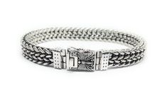 Genuine silver bracelet (92.5) for men's or women's . Fits a 7.25 to 7.5 inch wrist. Bracelet has tight Secure box clasp with security lock so you will never loose it. Perfect everyday wear bracelet will never rust or discolor since it a genuine sterling silver piece Security Lock, Wrist Bracelet, Mens Bracelet Silver, Bracelet Mens, Security Locks, Box Clasp, Silver Pieces, Silver Man, Chain Link Bracelet