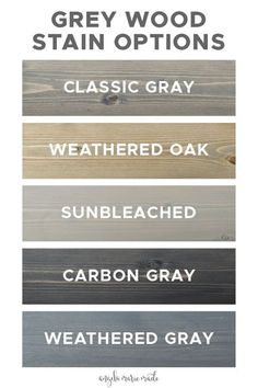 the different colors of wood that are used for staining and staining on furniture