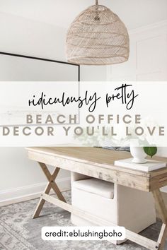 If you’re looking for beach office decor, then you have come to the right place. This post is all about beach office decor that I know you’ll love. Office decor, home office ideas, office ideas, home office inspiration, office inspiration, coastal office, coastal office decor, beach office decor, boho office, neautral office decor, & beach house office deck.

see it all here: https://byannabellerose.com/beach-office-decor-that-youre-going-to-fall-in-love-with/ Beach Office Decor, Coastal Office Decor, Beach House Office, Office Decor Boho, Cute Beach House, Boho Office, Beach Furniture