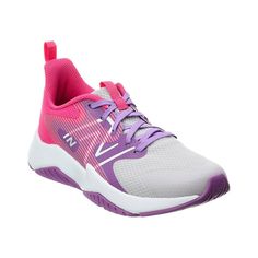 About The Brand: A Favorite Of Professionals And Home Athletes Alike. Rave Run V2 Sneaker In Grey/Purple Textile With Logo Accents Lace-Up Closure Lightly Padded Insole Rubber Sole With Traction Imported Sporty Purple Lace-up Running Shoes, Purple Lace-up Running Shoes For Sports, Pink New Balance Sneakers In Athleisure Style, Pink New Balance Athleisure Sneakers, New Balance Low-top Training Sneakers, New Balance Low-top Sneakers For Training, Purple Low-top Running Shoes For Training, Purple Low-top Training Running Shoes, Purple Running Shoes With Boost Midsole For Sports