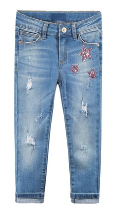 100% Cotton Button-End closure Machine Wash This denim pants suitable for 2-3 years,3-4 Years,4-5 Years,5-6 Years,7-8 Years,9-10 Years,11-12 Years,13-14 Years toddler little girl Stone washed, patches decor,ripped stiched holes fashion slim denim jeans Turned up legs design,elastic waistband inside,cotton denim pants,soft and comfortable and breathable to wear Note:Recommended to buy from Kidscool,Better Quality guaranteed and Free gift The age range size is just for reference,please check the detail size and choose a correct one Thanks for your kind understanding Detail sizes：1 cm=0.39 inch Size 2-3 Years： Pants length : 55.5 cm Waist : 47 cm Hip : 58 cm Leg opening : 10.5 cm Front stall : 14.5cm Size 3-4 Years： Pants length : 58.0 cm Waist : 49 cm Hip : 60 cm Leg opening : 10.5 cm Front Oakley Clothes, Denim Pants Fashion, Year 9, Sequin Decor, Slim Denim, Pink Sequin, Star Girl, Mens Denim Short, Girls Jeans