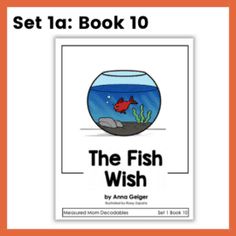 the fish wish book cover with an orange frame and black text on it, which reads set