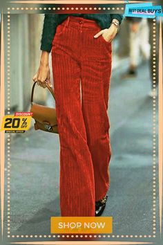 Regular Fit Straight Leg Pants High Waisted Wide Leg Pants, High Rise Style, Zipper Pants, Dressy Blouse, Pants Design, Type Of Pants, Corduroy Pants, Straight Leg Pants, Fashion Pants