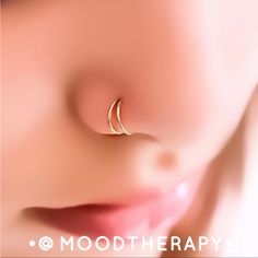 20g; Standard 0.8mm Diameter Available In 925 Sterling Silver, 14k Yellow Gold, & 14k Rose Gold Filled (Not Plated; Will Not Tarnish Or Discolor Skin) *Super Adorable Crescent Moon Nose Hoop Requiring Only Single Piercing To Wear. Designed To Give The Illusion Of Having 2 Piercings When Only One Is Needed -100% Handcrafted; Incredibly Unique & Fun -Fake Double Nose Ring For Pierced Nose -Hypoallergenic; Lead & Nickel Free -Perfect For Sensitive Skin -Dainty, Minimalist, Super Lightweight & Comfo Double Hoop Nose Ring, Boho Nose Ring, 2 Piercings, Cute Nose Rings, Double Nose Ring, Single Piercing, Hoop Nose Ring, Pierced Nose, Nose Rings Hoop