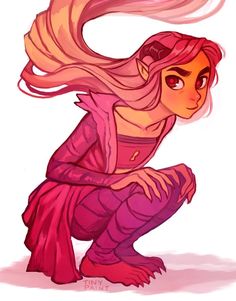 Michelle Czajkowski, Demon Girl, Creature Design, A Drawing, Character Drawing, Character Design Inspiration