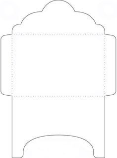 a cut out box with an open top on the bottom and side, in white paper