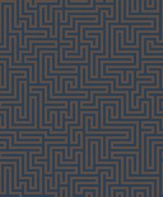 an image of a brown and blue pattern on a black background that looks like mazes