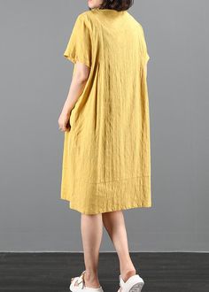 French o neck pockets summer dress Work Outfits yellow Dress

 Materials used:cotton blended

Measurement:Size L/US16-18/EUR44   
Shoulder 36cm / 14.04"
bust 104cm / 40.56"
length 98cm / 38.22"
Armhole 40cm / 15.6"
Sleeve length 20cm / 7.8"


Size XL/US16-18/EUR44   
Shoulder 37cm / 14.43"
bust 108cm / 42.12"
length 99cm / 38.61"
Armhole 41cm / 15.99"
Sleeve length 21cm / 8.19"


Size XXL/BUST-112cm   
Shoulder 38cm / 14.82"
bust 112cm / 43.68"
length 100cm / 39"
Armhole 42cm / 16.38"
Sleeve len Summer Work Dresses, Dress Work Outfit, Dress Work, Lace Dress Long, Long Sleeve Lace Dress, Mid Dresses, Nike Outfits, Work Outfits, Yellow Dress