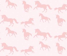 a pink horse pattern on a white background