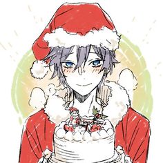 Christmas Poses, Hirunaka No Ryuusei, Hori San, Christmas Anime, Anime Christmas, Christmas Icons, Christmas Drawing