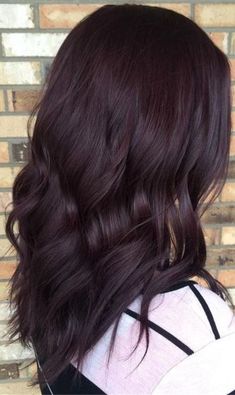 Burgundy Hair Dark, Pelo Color Vino, Shades Of Burgundy Hair, Brown Hair Trends, Winter Hair Color Trends, Dark Purple Hair, Plum Hair, Dark Brunette Hair, Chocolate Brown Hair Color