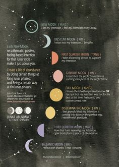 Power of Affirmations, Are you in tune with the Moon? Check out Ezzie Spencer's infographic with positive affirmations for the stages of the lunar cycle. Moon Chart, The Moon Phases, Lunar Cycle, Moon Cycles, Moon Magic, New Moon, Book Of Shadows, Moon Phases, Ayurveda