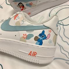 Hand Painted Air Force 1s •Each individual pair is handcrafted to order •Brand New In Box If your package was damaged please message me no later than 24 hours after it’s been delivered! Custom Shoes Diy, Nike Shoes Air Force, Nike Shoes Girls, Preppy Shoes, Custom Nike Shoes, All Nike Shoes, Air Force 1 Custom, Disney Shoes, Nike Air Shoes