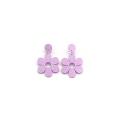 "These retro style lilac purple daisy earrings are the perfect summer accessory. Lightweight and easy to wear, these fun retro earrings are perfect for everyday wear or special occasions. Designed with lightweight light pinky purple acrylic to make a big statement while being comfortable enough to wear all day. The details: - Nickel free earring posts - meaning no more irritated ears for those who are sensitive - Lightweight acrylic design - so you can wear them in comfort all day - Earrings mea Cheap Purple Flower Earrings, Cheap Lavender Flower-shaped Jewelry, Trendy Purple Flower Earrings For Gift, Purple Flower Shaped Jewelry For Spring, Pink Retro Earrings For Spring, Purple Flower Earrings For Summer, Retro Flower Earrings For Spring, Pink Retro Jewelry For Spring, Purple Flower Earrings For Spring Gift