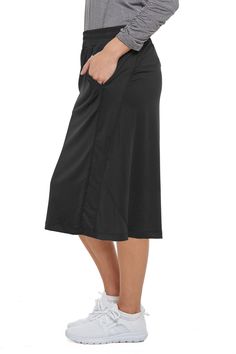 Travel Skirt 26 Black by Snoga Athletics Black Tennis Skirt With Pockets For Summer, Black Summer Tennis Skirt With Pockets, Casual Knee-length Tennis Skirt For Summer, Casual Knee-length Lined Tennis Skirt, Casual Knee-length Summer Tennis Skirt, Casual Knee-length Tennis Skirt, Knee-length Casual Tennis Skirt, Casual Knee-length Skort With Built-in Shorts, Relaxed Swim Skirt With Pockets For Summer